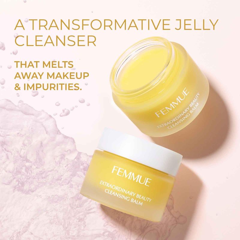 FEMMUE Extraordinary Beauty Cleansing Balm (1.76 oz) Daily Face Cleanser &amp; Gentle Makeup Remover Nourishing Skin Korean Skincare