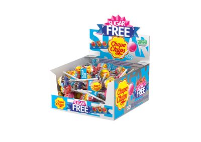 50 x Chupa Chups SUGAR FREE Lolly Assorted Flavours