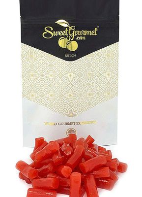 SweetGourmet Finnska Strawberry Bites Finnish Licorice Bulk Candy 1 Pound