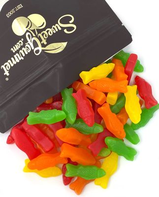 SweetGourmet Assorted Fruit JuJu Fish Bulk Candy 2 Pounds