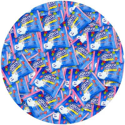 Valentines Day Jollly Ranchr Gummies Minis - 1 Lb. (Approx. 20 Bags) with To/From Labels, Perfect for Classroom Gifts, Assorted Fruity Flavors - Packaged by Munchique