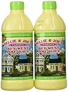 Nellie &amp; Joes Juice Key West Lime Pack of 2 16oz bottles - 32oz total