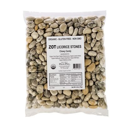 ZOT Chewy Licorice Stones In Bulk, 2.2 Pound