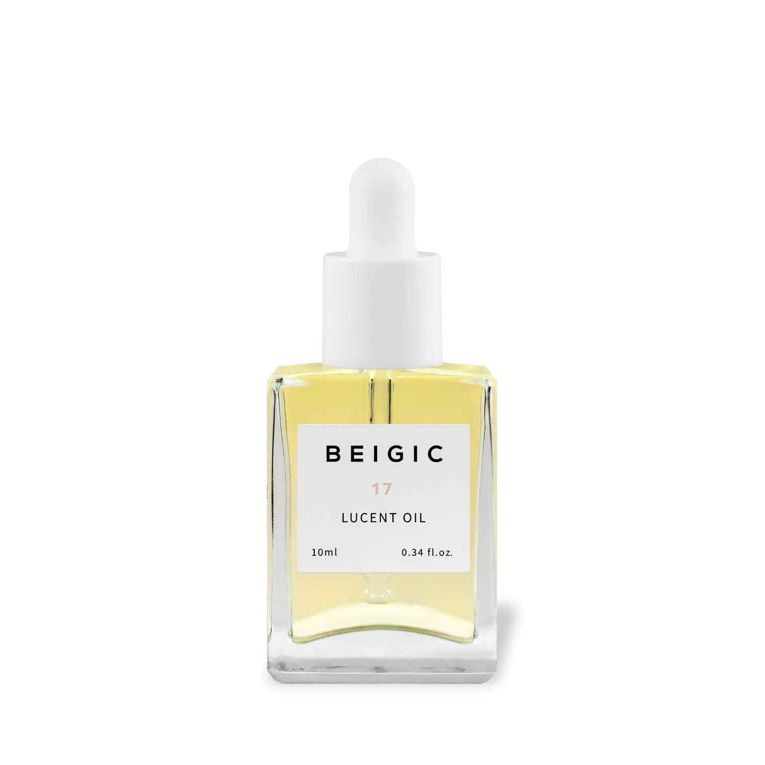 BEIGIC Lucent Oil - Vegan Face Oil Firming Hydrating Serum with Green Coffee Bean, Argan, Rosehip Oils &amp; Squalane for Glowy Skin (0.33 Fl. Oz)
