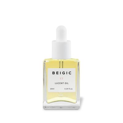 BEIGIC Lucent Oil - Vegan Face Oil Firming Hydrating Serum with Green Coffee Bean, Argan, Rosehip Oils &amp; Squalane for Glowy Skin (0.33 Fl. Oz)