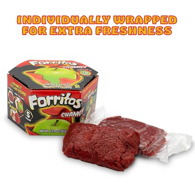 Zumba Pica Forritos Chamoy - Chamoy Flavor Soft Caramel Paste for Apples - Chamoy Paste to Cover Apples - Chamoy Mexican Candy - Caramel Apple Wraps - Forritos Chamoy para Manzanas (5 Count)