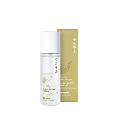 PRETTYSKIN Snail Mucin Serum for face 5.07fl.oz (150ml) TonerEmulsionSerumCream Korean skin care