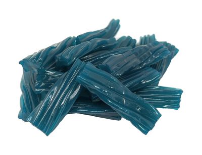 YANKEETRADERS Mini Blue Raspberry Licorice Twists, 2 Pounds