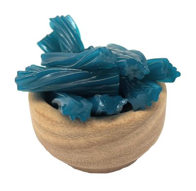YANKEETRADERS Mini Blue Raspberry Licorice Twists, 2 Pounds