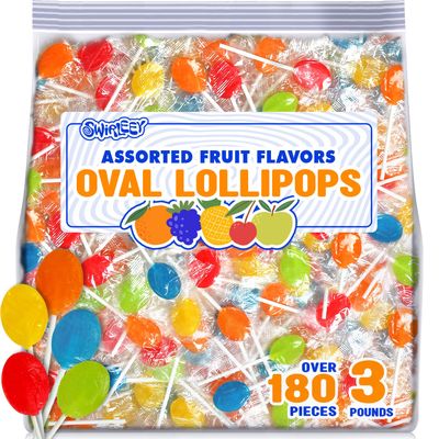 Easter Classic Lollipops - 3 Pounds - Egg Shape Colorful Lollipops - Fruity Flavored Suckers - Individually Wrapped