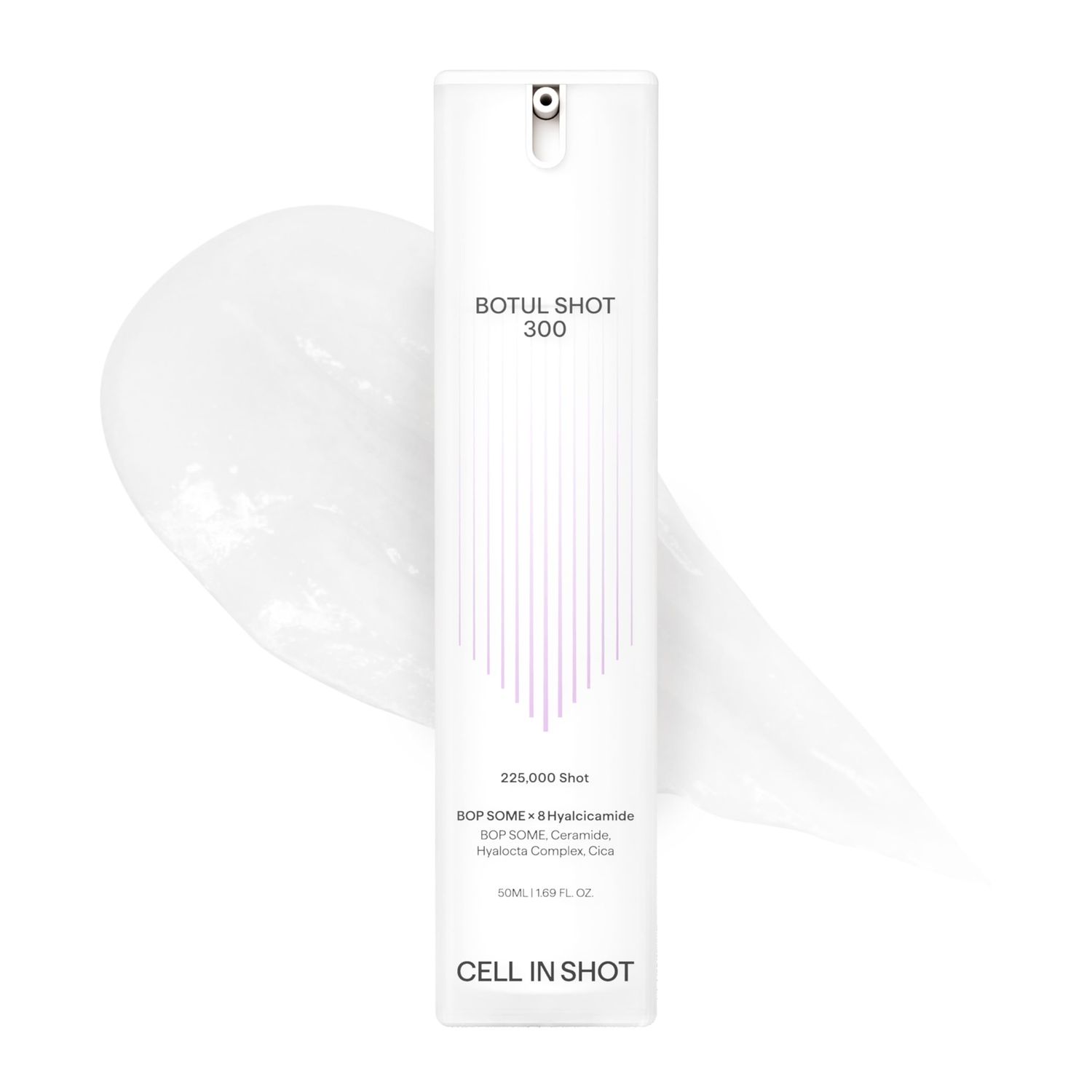 CELL IN SHOT BOTUL SHOT 300 - Korean Spicule Facial Serum Skin Booster with Centella Asiatica and Peptides for Improved Elasticity, 1.69 fl.oz (50 ml)