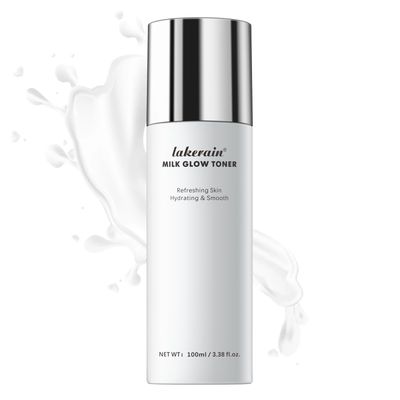 Milk Glow Toner for Face - Deep Hydrating Milky Facial Toner with Niacinamide, Refreshing Skin, Moisturizer &amp; Smooth, Ordinary Toner Skin Care, Cruelty Free, Vegan (100ml)