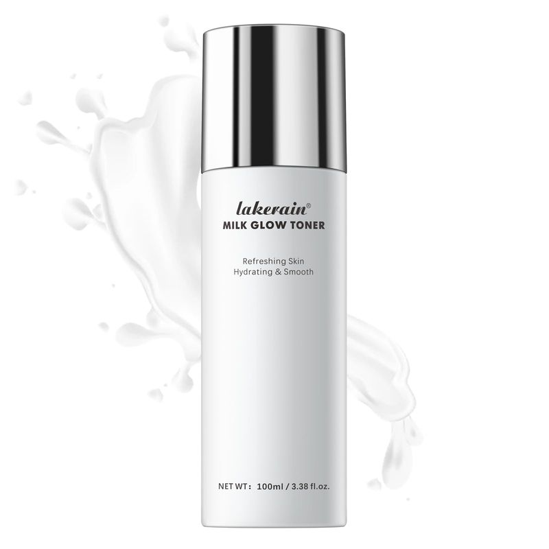Milk Glow Toner for Face - Deep Hydrating Milky Facial Toner with Niacinamide, Refreshing Skin, Moisturizer &amp; Smooth, Ordinary Toner Skin Care, Cruelty Free, Vegan (100ml)