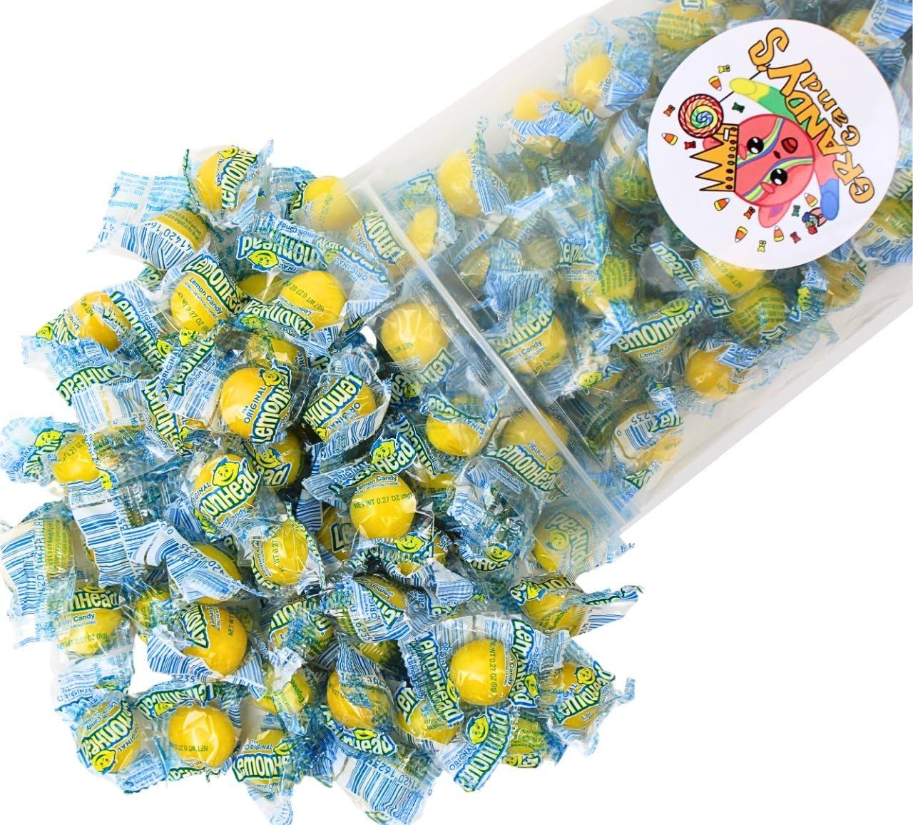 LemonHeads Sour Candy- Individually Wrapped- Delightfully Tart, Brightly Sweet- Perfect for Movie Nights, Parties, Celebrations, and More! (2 Pound)