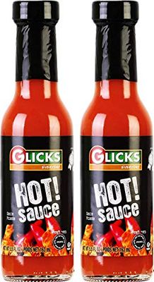Glicks Hot Sauce 5oz (2 Pack), Vegan, Gluten Free, Fat Free, Zero Calories, No MSG, Kosher for Passover