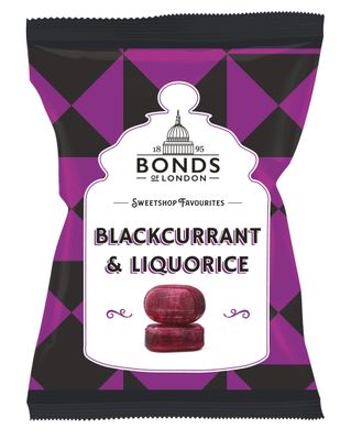 Original Bonds Of London Bonds Blackcurrant And Liquorice Imported From The UK England Best Of British Gummy Candy Blackcurrant Flavour