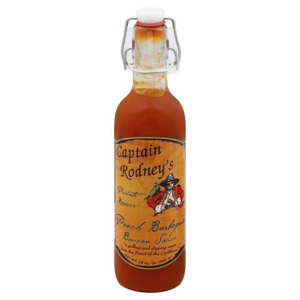 Captain Rodney&#39;s Spicy Peach Barbeque Sauce 17oz (1 Count)