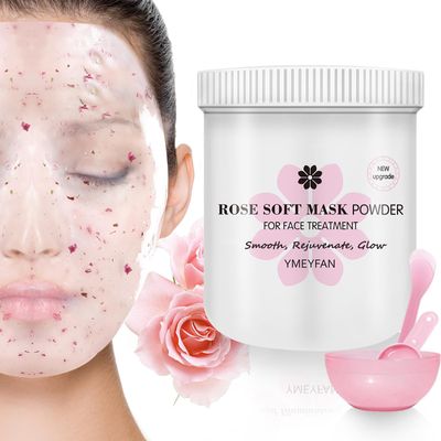 YMEYFAN Jelly Mask for Facials Professional Skin Care - Rose Gel Peel Off Face Mask Skincare for Smooths, Hydrating Spa Esthetician Jelly Facial Mask, 7oz with Mask Tool