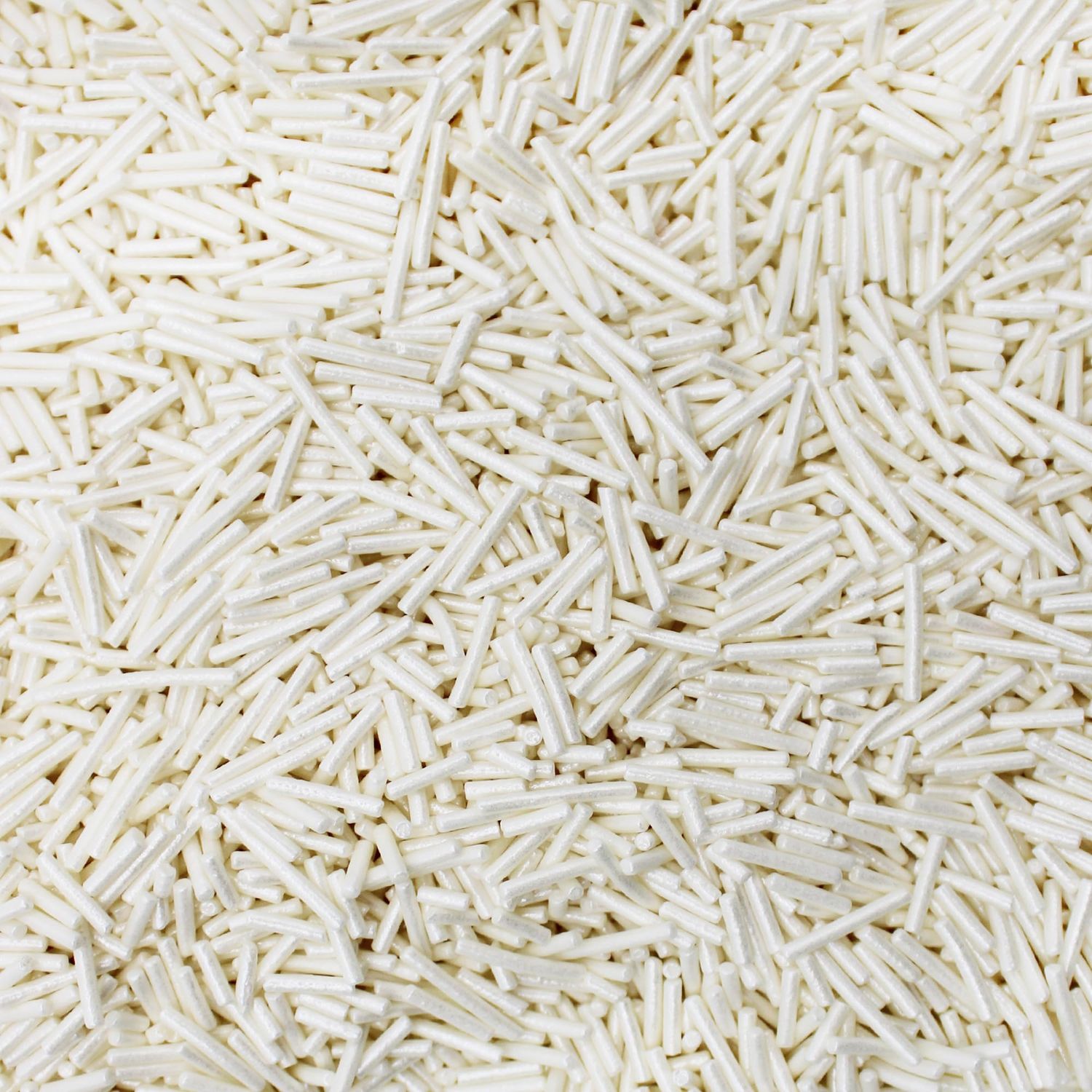 1 Pound White Sprinkles BULK Jimmies - Edible Cake Cupcakes Dessert &amp; Ice Cream Topping-White Candy