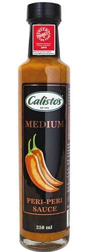 Calisto&#39;s Hot Sauce Gluten Free Non GMO Kosher (MEDIUM PERi-PERi, 9.0 Ounce (Pack of 1))