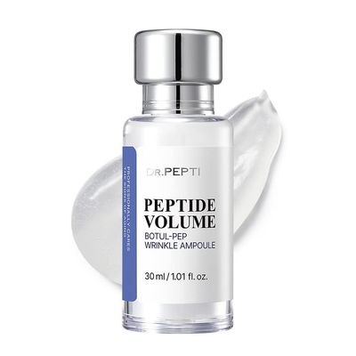 DR.PEPTI Peptide Volume Botul-Pep Ampoule For Face Korean Skin Care Centella Asiatica Ampoule for Face Bakuchiol Serum Korean Skincare, 1.01 fl oz