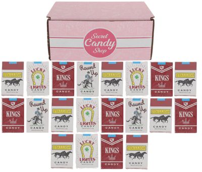 Secret Candy Shop World&#39;s King Size Candy &quot;Cigarettes&quot; in a Box (Pack of 25)