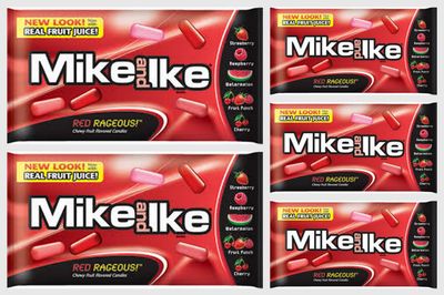 Mike &amp; Ike &quot;Red Rageous&quot; Chewy Fruit Flavored Candy 5 Oz of 5 Packs