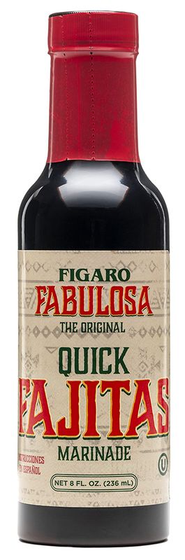 Crystal Louisiana&#39;s Fabulosa Fajitas Marinade, 8 Ounce, Natural Citrus, Garlic &amp; Ginger for Char Boiled Flavor