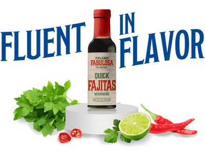 Crystal Louisiana's Fabulosa Fajitas Marinade, 8 Ounce, Natural Citrus, Garlic &amp; Ginger for Char Boiled Flavor