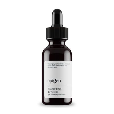 Opigen Vitamin C 23% Serum with Vitamin B3 &amp; Hyaluronic Acid, Hydrating Facial Serum for Fine Lines, Uneven Skin Tone &amp; Dull Skin 1oz Korean Skin Care