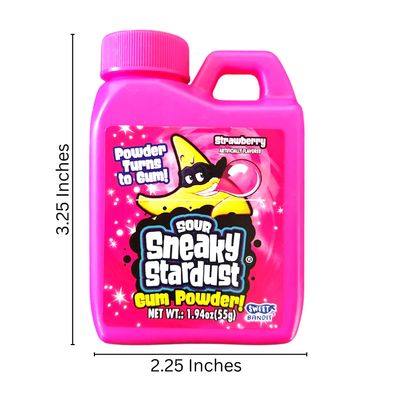 Kidsmania Sneaky Stardust Sour Gum Powder (2 Pack) with 2 Gosutoys Stickers