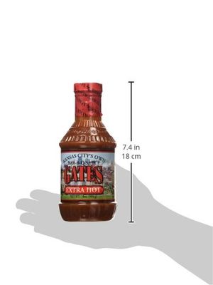 Gates Extra Hot Bar-B-Q Sauce 18 oz