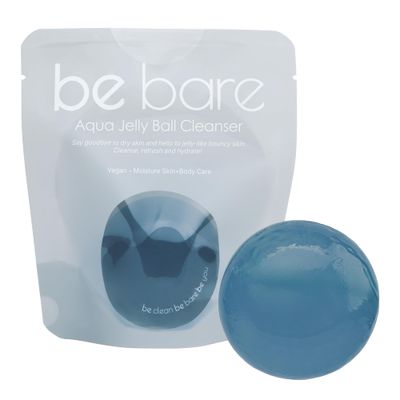 Naisture Be Bare Jelly Ball Cleanser, Daily Face Wash Korean Skin Care Cleanser Ball for Dry Skin with Squalane &amp; Hyaluronic Acid for Skin Hydration and Moisturizing - Fresh Aqua (1.41oz)