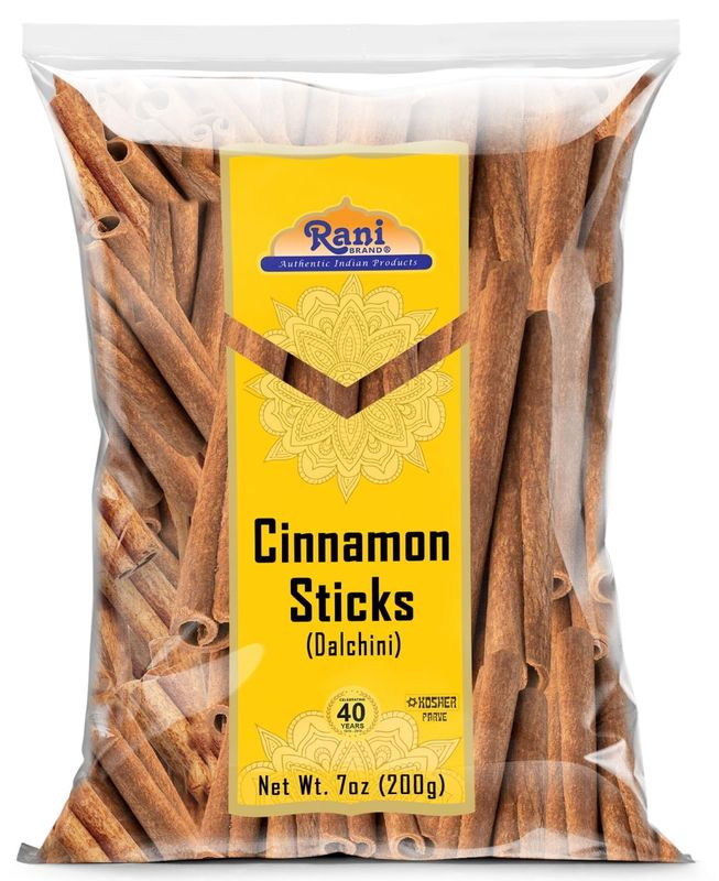 Rani Cinnamon Sticks 7oz (200g) - 36-44 Sticks - Strong Aroma, Perfect for Baking, Cooking &amp; Beverages 3 Inches Length - Cassia Saigon Cinnamon from Vietnam Kosher
