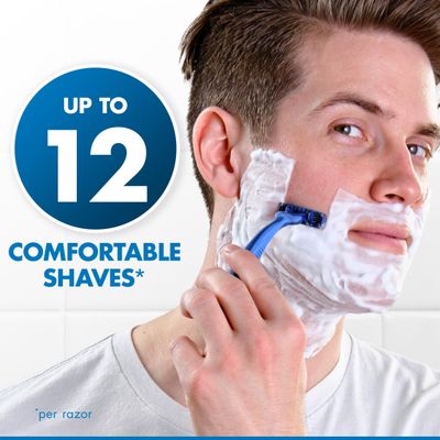 Gillette Sensor3 Comfort Disposable Razors for Men, 8 Count, Lubrastrip Glides Easily Over Your Skin