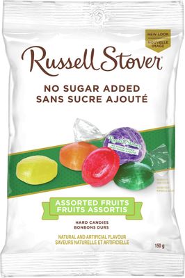 Russell Stover, Assorted Fruits, No Sugar Added Hard Candies, 150g/5.3oz