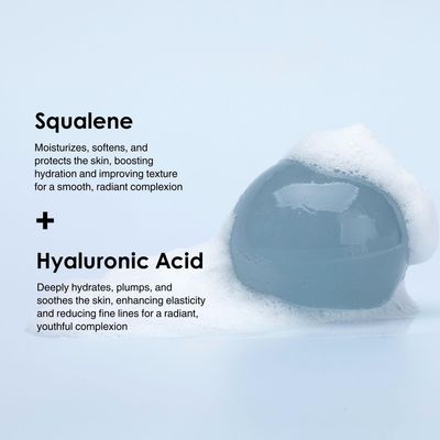 Naisture Be Bare Jelly Ball Cleanser, Daily Face Wash Korean Skin Care Cleanser Ball for Dry Skin with Squalane &amp; Hyaluronic Acid for Skin Hydration and Moisturizing - Fresh Aqua (1.41oz)