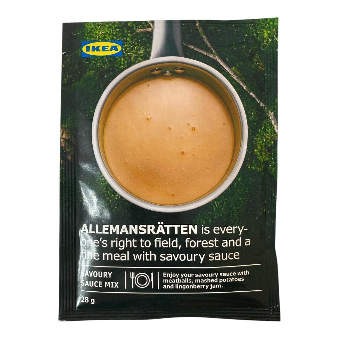 IKEA 703.543.09 ALLEMANSRTTEN 1.0 Oz. Mix for Swedish Meatball Cream Sauce; Mix with Spices Like Green Peppercorn, Herbs Like Thyme, or Your Favorite Mustard; Make Your Sauce More Exciting