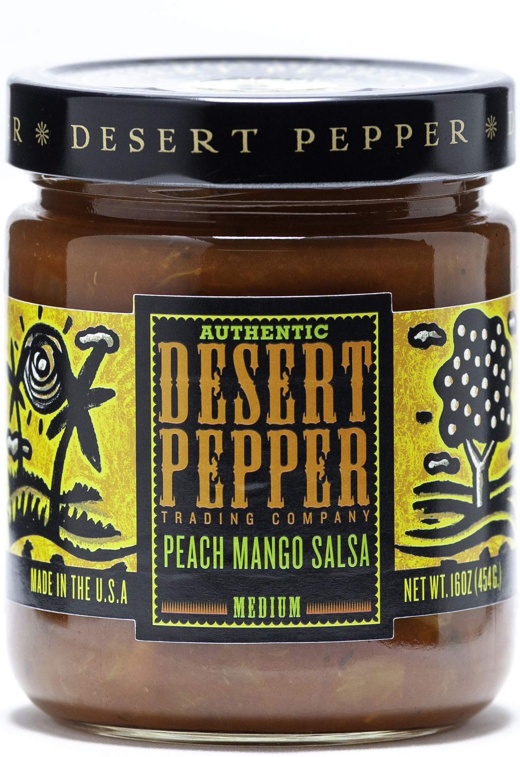 Desert Pepper Peach Mango Salsa, Medium, 16-Ounce
