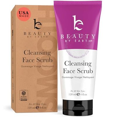 Face Scrub and Face Wash, Gentle Exfoliating, Cleansing Facial Scrub Exfoliator, Natural &amp; Organic Ingredients