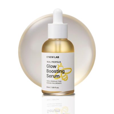 CNEW LAB Real Propolis Glow Boosting Serum 50ml (1.69 fl.oz.) Deep Hydration, Skin Barrier Strengthening Inner Dryness Relief Propolis Extract, Honey Extract, Korean Facial Serum