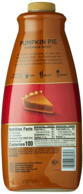 Torani Puremade Dessert and Coffee Sauce, Pumpkin Pie, 64 Fl Oz