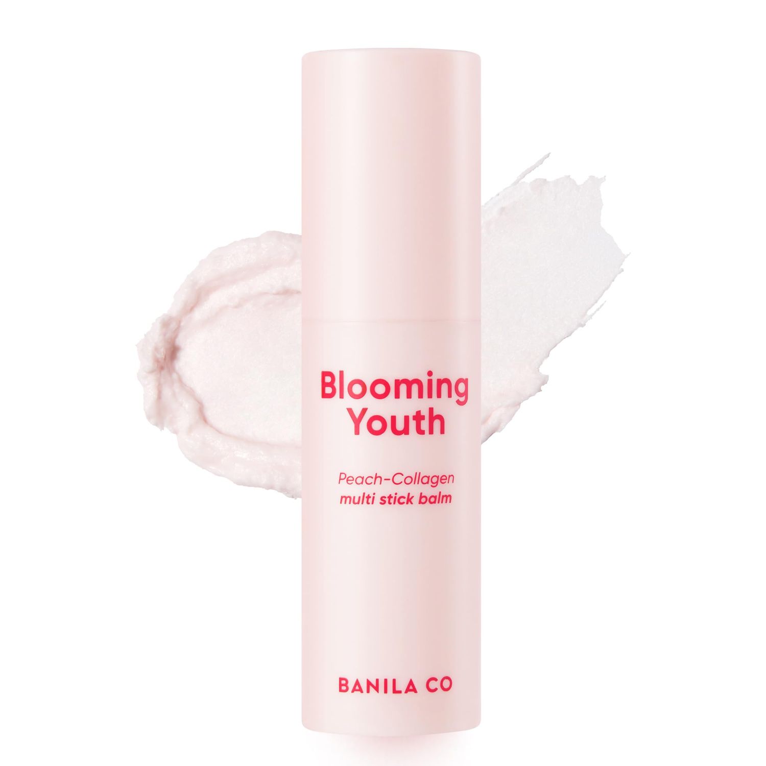 BANILA CO Blooming Youth Multi-balm Stick All-in-one Hydrating Lip, Face and Neck Cream Daily Moisturizer Make up Base Made with Peach Collagen &amp; Hyaluronic Acid (10.5g / 0.37oz)