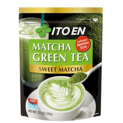 Ito En Matcha Green Tea, Sweet Powder, 17.5 Ounce (Pack of 1), Sweetened Green Tea Powder