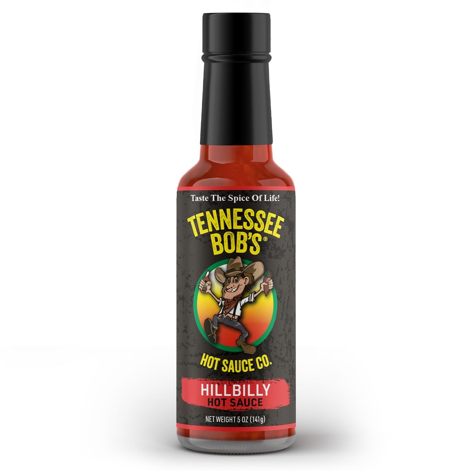 Spicy Hot Sauce. Includes One-5 Oz Tennessee Hillbilly Hot Sauce - Hickory-Smoked, Gourmet Blend Spicy Sauce with Jalapeos &amp; Habaneros - Perfect for Grilling, Marinating &amp; Spicing Up Any Dish