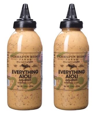 Terrapin Ridge Farms Everything Aioli Garnishing Squeeze - Two 13 Ounce Squeeze Bottles