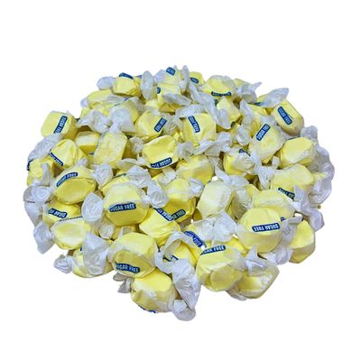 Sugar Free Banana Salt Water Taffy - 1lb (16oz) Bulk Bag Individually Wrapped Soft &amp; Chewy Nut Free, Gluten Free,Diabetic &amp; Keto Friendly Gourmet Candy For Taffy Lovers