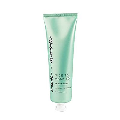 Sun Moon Nice to Mask You Unwind Undo 10 Min Clay Facial with Kaolin Clay &amp; Rose, 5.1 fl oz