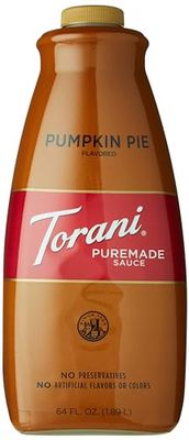 Torani Puremade Dessert and Coffee Sauce, Pumpkin Pie, 64 Fl Oz