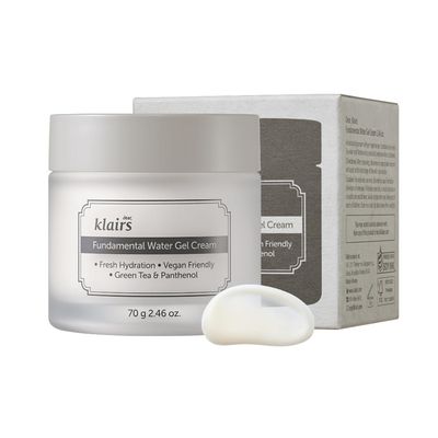 DearKlairs Fundamental Water Gel Cream 2.36 fl oz Vegan, Jeju Green Tea Water and Panthenol
